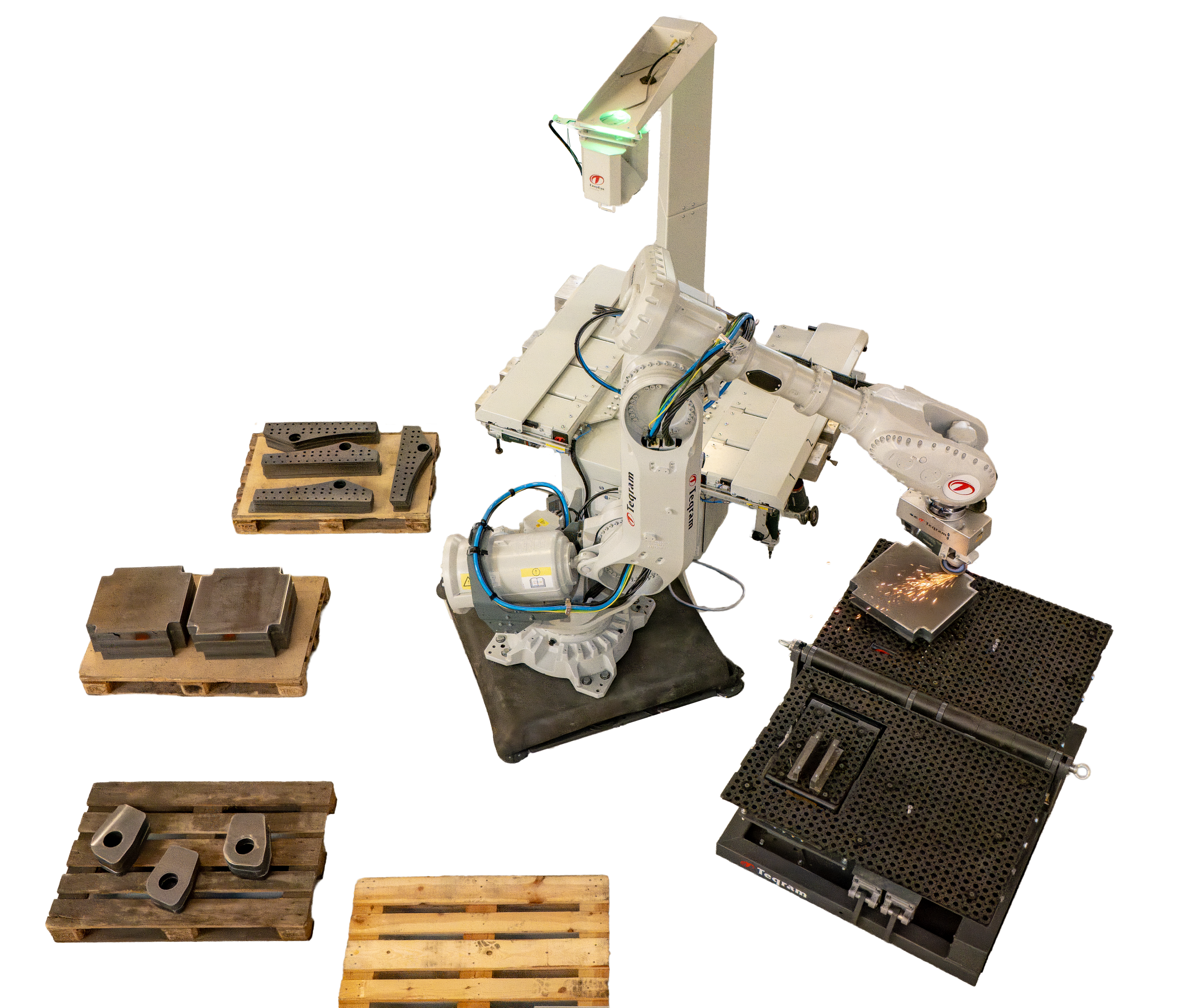 EasyGrinder Roboteranlage zur automatischen Nachbearbeitung